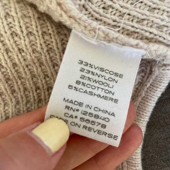 Intermix Knit Cardigan Women’s Size M Pale Pink Open Hooded Short Sleeve Kimono - Picture 6 of 8